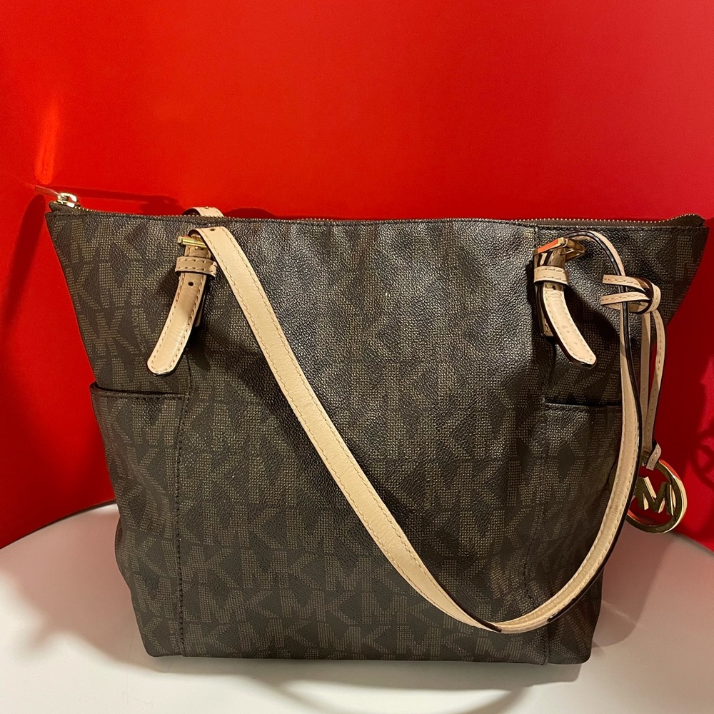 Brown Leather Michael Kors Tote